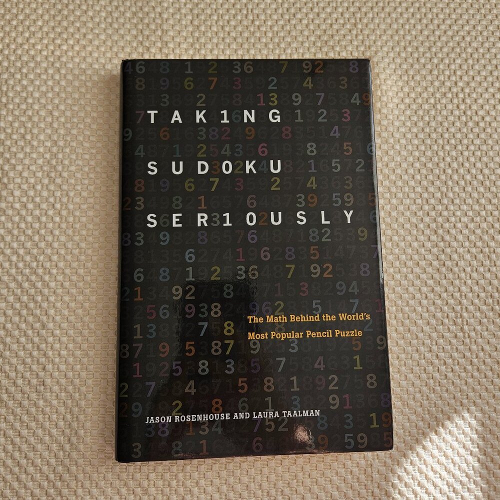 4/$40 Taking Sudoku‎ Seriously - Harcover